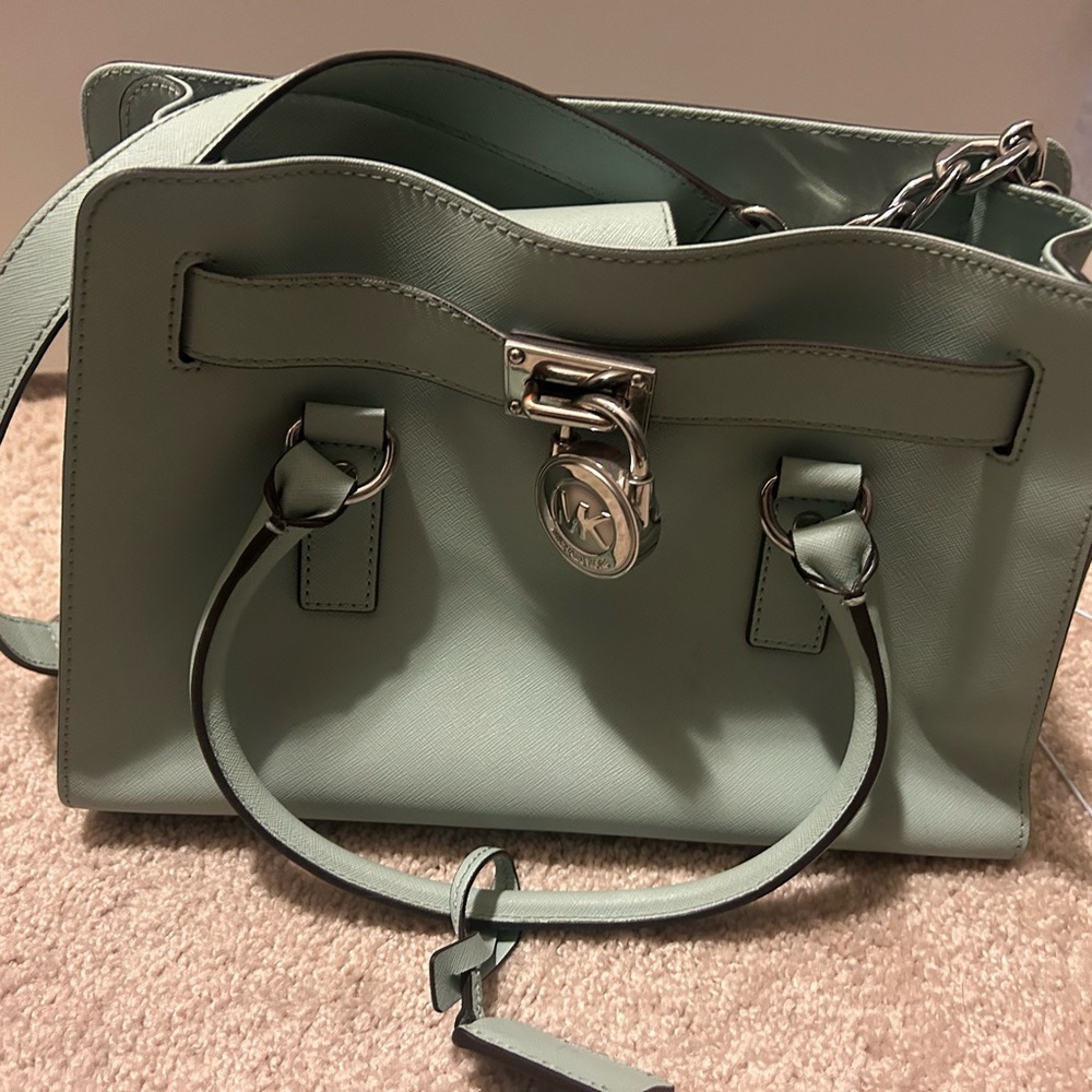 Michael Kors Light Green Satchel